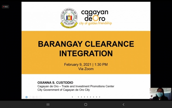 CDO SHARES BARANGAY CLEARANCE-BPLS INTEGRATION EXPERIENCE WITH USAID SURGE CITIES