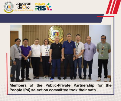 PUBLIC-PRIVATE PARTNERSHIP FOR THE PEOPLE (P4) SELECTION COMMITTEE MEMBERS TAKE OATH: COMMITMENT TO THE DEVELOPMENT OF THE CITY